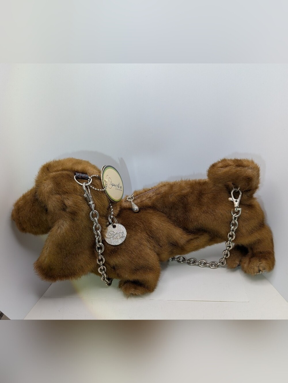 Fuzzy Nation Stuffed Plush Dachshund Handbag - Picture 5 of 9